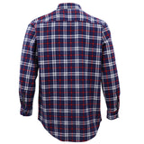 Darrahopens Fashion > Men's Fashion > Men's Shirts Men's 100% Cotton Flannelette Shirt Long Sleeve Plaid Check Flannel w Pockets, Patriot Navy Plaid, 2XL