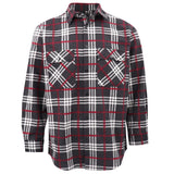 Darrahopens Fashion > Men's Fashion > Men's Shirts Men's 100% Cotton Flannelette Shirt Long Sleeve Plaid Check Flannel w Pockets, Shadow Glen Plaid, 2XL