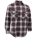 Darrahopens Fashion > Men's Fashion > Men's Shirts Men's 100% Cotton Flannelette Shirt Long Sleeve Plaid Check Flannel w Pockets, Shadow Glen Plaid, 2XL