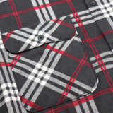 Darrahopens Fashion > Men's Fashion > Men's Shirts Men's 100% Cotton Flannelette Shirt Long Sleeve Plaid Check Flannel w Pockets, Shadow Glen Plaid, 2XL