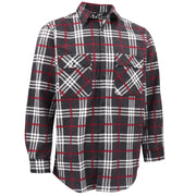 Darrahopens Fashion > Men's Fashion > Men's Shirts Men's 100% Cotton Flannelette Shirt Long Sleeve Plaid Check Flannel w Pockets, Shadow Glen Plaid, XL
