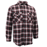Darrahopens Fashion > Men's Fashion > Men's Shirts Men's 100% Cotton Flannelette Shirt Long Sleeve Plaid Check Flannel w Pockets, Vintage Ash Plaid, 2XL
