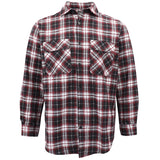 Darrahopens Fashion > Men's Fashion > Men's Shirts Men's 100% Cotton Flannelette Shirt Long Sleeve Plaid Check Flannel w Pockets, Vintage Ash Plaid, 3XL
