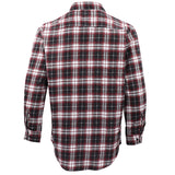 Darrahopens Fashion > Men's Fashion > Men's Shirts Men's 100% Cotton Flannelette Shirt Long Sleeve Plaid Check Flannel w Pockets, Vintage Ash Plaid, M