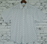 Darrahopens Fashion > Men's Fashion > Men's Shirts Mens MARINE ANCHOR SHIRT 100% COTTON Surf Party Short Sleeve Vintage S-6XL - White - 3XL