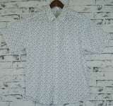 Darrahopens Fashion > Men's Fashion > Men's Shirts Mens MARINE ANCHOR SHIRT 100% COTTON Surf Party Short Sleeve Vintage S-6XL - White - 3XL