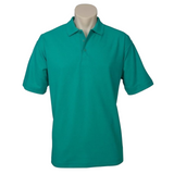 Darrahopens Fashion > Men's Fashion > Men's Shirts Mens Polo Top Shirt Plain Casual Short Sleeve Knit Basic T-Shirt - Green (Mid Jade) - XL