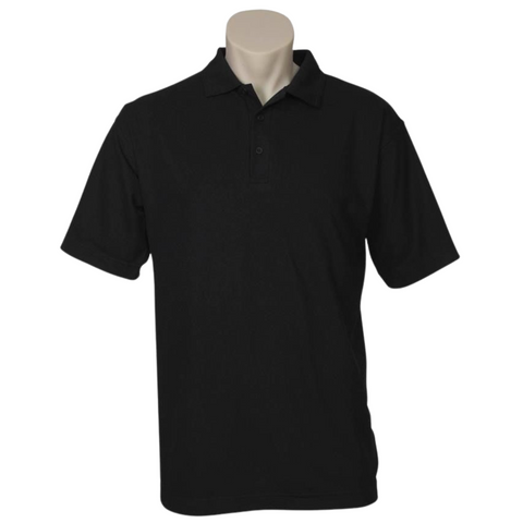Darrahopens Fashion > Men's Fashion > Men's Shirts Mens Polo Top Shirt Plain Casual Short Sleeve Pique Knit Basic UPF Rated T-Shirt - Black  - S