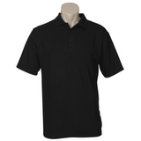 Darrahopens Fashion > Men's Fashion > Men's Shirts Mens Polo Top Shirt Plain Casual Short Sleeve Pique Knit Basic UPF Rated T-Shirt - Black  - S