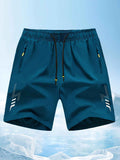 Darrahopens Fashion > Men's Fashion > Men's Shorts Men'S Athletic Shorts Gym Shorts Running Shorts Side Pocket Shorts Zippered - Cyan - Size XXL In Australia - Darrahopens