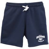 Darrahopens Fashion > Men's Fashion > Men's Shorts Men's Fleece Shorts Casual Sports Sweat Pants w Elastic Waist Drawstring Pockets, Navy, 2XL