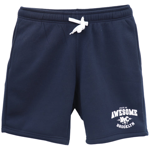Darrahopens Fashion > Men's Fashion > Men's Shorts Men's Fleece Shorts Casual Sports Sweat Pants w Elastic Waist Drawstring Pockets, Navy, 2XL