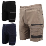 Darrahopens Fashion > Men's Fashion > Men's Shorts Mens Cargo Cotton Drill Work Shorts UPF 50+ 13 Pockets Tradies Workwear Trousers, Navy, 34