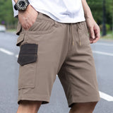 Darrahopens Fashion > Men's Fashion > Men's Shorts Mens Cargo Cotton Work Shorts 10 Pockets Tradies Utility Pants Workwear Trousers, Khaki, 28