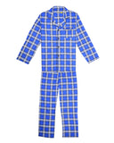 Darrahopens Fashion > Men's Fashion > Men's Sleepwear Mens Flannelette Pyjama Set Sleepwear Soft 100% Cotton PJs Two Piece Pajamas - Blue - 6XL