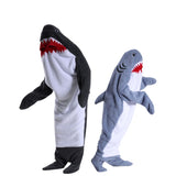 Darrahopens Fashion > Men's Fashion > Men's Sleepwear Shark Onesie Pajamas Blue-Gray Shark 140 Sleeping Bag Blanket Cartoon Jumpsuit Flannel Home Wear for Men and Women
