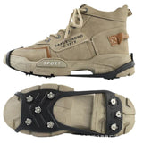 Darrahopens Fashion > Men's Fashion > Men's Sneakers & Sports Shoes 8-toothed crampon anti-slip shoe covers-Size41to44