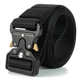 Darrahopens Fashion > Men's Fashion > Men's Suits & Tuxedos Nylon Tactical Belt Quick-Release for Outdoor Work Daily - Black