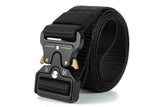 Darrahopens Fashion > Men's Fashion > Men's Suits & Tuxedos Nylon Tactical Belt Quick-Release for Outdoor Work Daily - Black