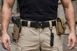 Darrahopens Fashion > Men's Fashion > Men's Suits & Tuxedos Nylon Tactical Belt Quick-Release for Outdoor Work Daily - Black