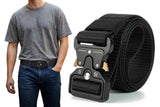 Darrahopens Fashion > Men's Fashion > Men's Suits & Tuxedos Nylon Tactical Belt Quick-Release for Outdoor Work Daily - Black