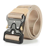 Darrahopens Fashion > Men's Fashion > Men's Suits & Tuxedos Nylon Tactical Belt Quick-Release for Outdoor Work Daily - Khaki
