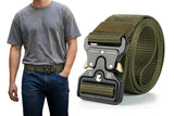 Darrahopens Fashion > Men's Fashion > Men's Suits & Tuxedos Nylon Tactical Belt Quick-Release for Outdoor Work Daily - Khaki