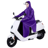 Darrahopens Fashion > Men's Fashion > Men's Sweats & Trackpants Electric Bike Raincoat Enlarged Protection Oxford Cloth Adults Sleeve Rain Poncho for Cycling Purple 5XL In Australia - Darrahopens