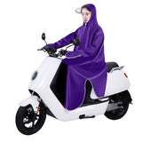 Darrahopens Fashion > Men's Fashion > Men's Sweats & Trackpants Electric Bike Raincoat Enlarged Protection Oxford Cloth Adults Sleeve Rain Poncho for Cycling Purple 5XL In Australia - Darrahopens