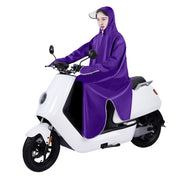 Darrahopens Fashion > Men's Fashion > Men's Sweats & Trackpants Electric Bike Raincoat Enlarged Protection Oxford Cloth Adults Sleeve Rain Poncho for Cycling Purple 5XL In Australia - Darrahopens