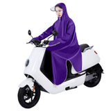 Darrahopens Fashion > Men's Fashion > Men's Sweats & Trackpants Electric Bike Raincoat Enlarged Protection Oxford Cloth Adults Sleeve Rain Poncho for Cycling Purple 5XL In Australia - Darrahopens