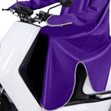 Darrahopens Fashion > Men's Fashion > Men's Sweats & Trackpants Electric Bike Raincoat Enlarged Protection Oxford Cloth Adults Sleeve Rain Poncho for Cycling Purple 5XL In Australia - Darrahopens