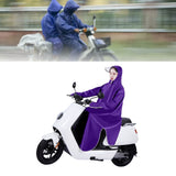 Darrahopens Fashion > Men's Fashion > Men's Sweats & Trackpants Electric Bike Raincoat Enlarged Protection Oxford Cloth Adults Sleeve Rain Poncho for Cycling Purple 5XL In Australia - Darrahopens