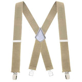 Darrahopens Fashion > Men's Fashion > Men's Sweats & Trackpants Fashion Mens Suspenders - 48" Elastic Adjustable Heavy Duty 2" Wide - X Back, Adjustable Straps with Secure Fit