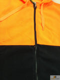 Darrahopens Fashion > Men's Fashion > Men's Sweats & Trackpants HI VIS Jumper Full Zip Hoodie Safety Workwear Fleecy Fleece Jacket Hooded - Orange/Navy - S