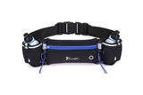 Darrahopens Fashion > Men's Fashion > Men's Sweats & Trackpants Hydration Running Belt with 2 Water Bottles and Phone Pouch for Marathon Hiking - Blue