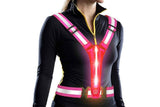 Darrahopens Fashion > Men's Fashion > Men's Sweats & Trackpants LED Reflective Vest Running Gear USB Rechargeable LED Light Up Vest High Visibility with Adjustable Waist and Shoulde for Night Walking Cycling, High Visibility Running Vest with Reflective Strips -Pink