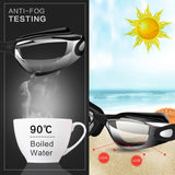 Darrahopens Fashion > Men's Fashion > Men's Swimwear Black Swim Goggles Set with Cap, Nose Clip, Earplugs & Case: Anti-Fog UV Protection for Men & Women