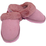 Darrahopens Fashion > Men's Fashion > Men's Thongs & Sandals 100% Sheepskin Moccasin Slippers Winter Genuine Scuffs Slip On Mens Womens - Pink (with fur) - 8