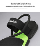 Darrahopens Fashion > Men's Fashion > Men's Thongs & Sandals Men's 3-Color Convertible Sandals & Slippers, Outdoor Non-Slip EVA Thick-Sole Beach Shoes for Dual Wear(black)