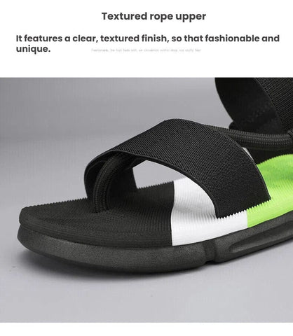 Darrahopens Fashion > Men's Fashion > Men's Thongs & Sandals Men's 3-Color Convertible Sandals & Slippers, Outdoor Non-Slip EVA Thick-Sole Beach Shoes for Dual Wear(black)