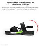 Darrahopens Fashion > Men's Fashion > Men's Thongs & Sandals Men's 3-Color Convertible Sandals & Slippers, Outdoor Non-Slip EVA Thick-Sole Beach Shoes for Dual Wear(black)