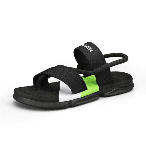 Darrahopens Fashion > Men's Fashion > Men's Thongs & Sandals Men's 3-Color Convertible Sandals & Slippers, Outdoor Non-Slip EVA Thick-Sole Beach Shoes for Dual Wear(black)