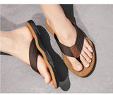 Darrahopens Fashion > Men's Fashion > Men's Thongs & Sandals Men's Outdoor Non-Slip Flip Flops, 6 Colors EVA Lightweight Thick-Sole Beach Sandals for Casual & Sports(khaki)