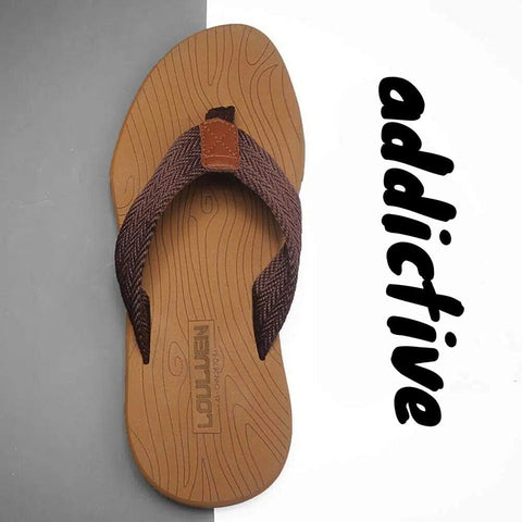 Darrahopens Fashion > Men's Fashion > Men's Thongs & Sandals Men's Outdoor Non-Slip Flip Flops, 6 Colors EVA Lightweight Thick-Sole Beach Sandals for Casual & Sports(khaki)