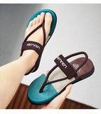 Darrahopens Fashion > Men's Fashion > Men's Thongs & Sandals Men's Outdoor Non-Slip Sandals, 4-Color EVA Lightweight Thick-Sole Beach Slippers for Casual & Sports(brown)