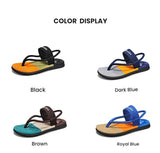 Darrahopens Fashion > Men's Fashion > Men's Thongs & Sandals Men's Outdoor Non-Slip Sandals, EVA Lightweight Thick-Sole Beach Slippers for Casual & Sports(black-43)