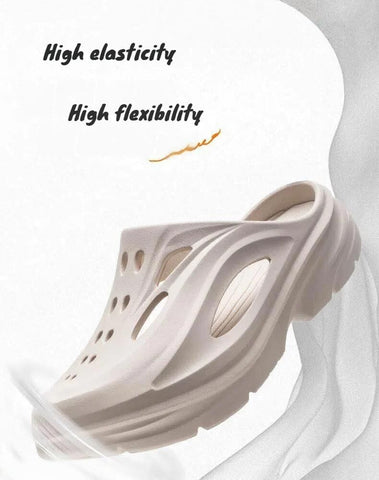 Darrahopens Fashion > Men's Fashion > Men's Thongs & Sandals Men's Summer EVA Crocs with 3 Color Options - Breathable, Non-Slip, Comfortable Beach & Casual Sandals(khaki)