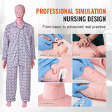 Darrahopens Fashion > Men's Fashion > Men's Thongs & Sandals VEVOR Nursing Training Manikin, Male Life Size Demonstration Human Manikin for Nursing Training, Multifunctional Education Teaching Model Supplies, PVC Anatomical Mannequin Body Care Simulator Model
