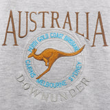 Darrahopens Fashion > Men's Fashion > Men's Tops & T-shirts 100% Cotton Unisex Embroidered Australian Kangaroo T Shirt Souvenir Top Tee Gift, Grey, XS